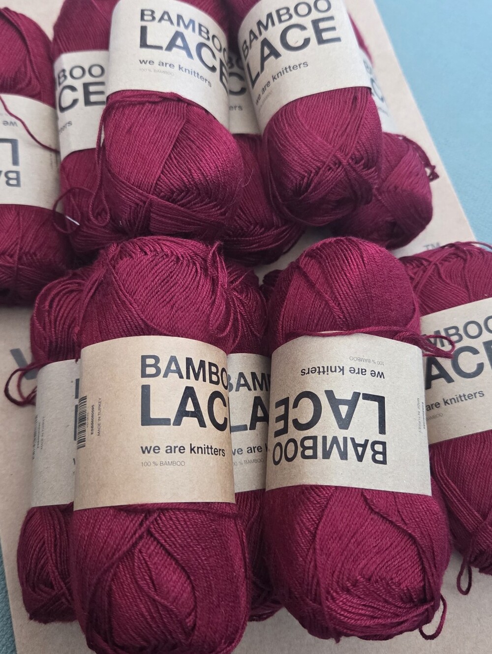 We Are Knitters Bamboo Lace Burgundy
